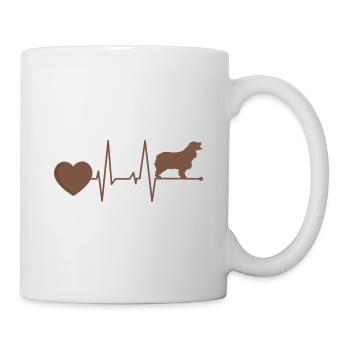 Cocker Chocolat Épagneul Maman Battement de cœur - Mug blanc - blanc - Droite