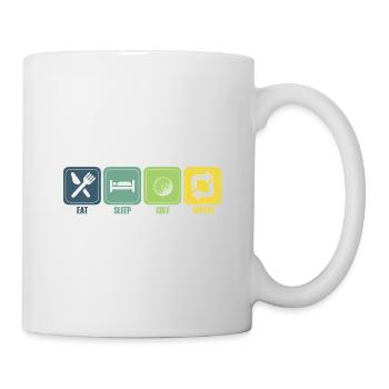 Golf Geschenk Witz Golfspieler Golfer - Tasse - Weiß - Rechts