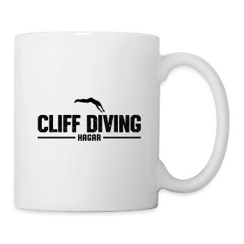 Retro Graphic Cliff Diver Cliff Diving Tombstoning - Mug - white - Right