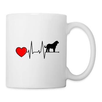 Komondor Hongrois Maman Battement de cœur - Mug blanc - blanc - Droite