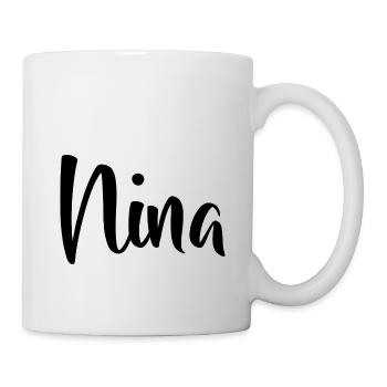 Name - Nina - Tasse - Weiß - Rechts