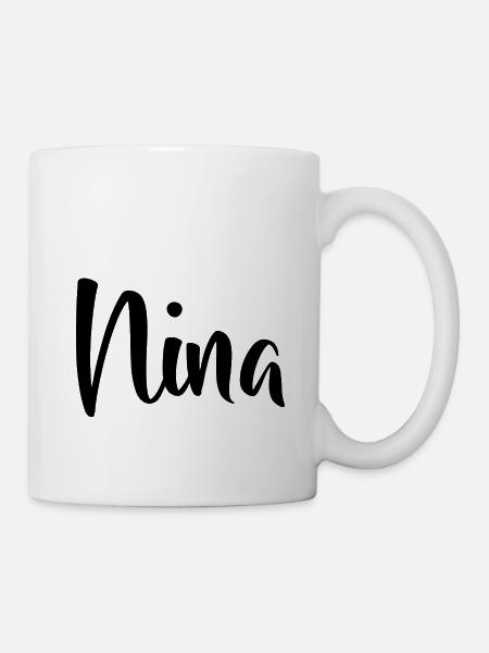 Name - Nina - Tasse - Weiß