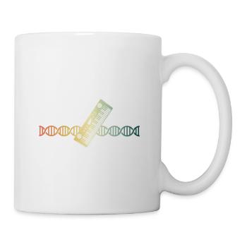 Keyboard Piano Synthesizer DNA Klangvolle Genetik - Tasse - Weiß - Rechts