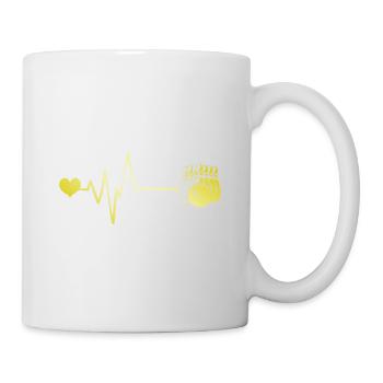 Bowling Heartbeat - Mug blanc - blanc - Droite