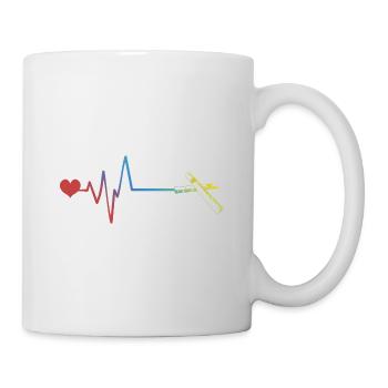 Cigar pulse heartbeat - Mug - white - Right