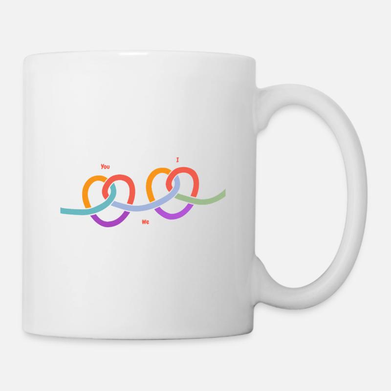 Connexion comme un seul homme - Mug blanc - blanc