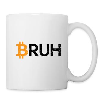 Bitcoin Bruh Kryptowährung Bitcoin - Tasse - Weiß - Rechts