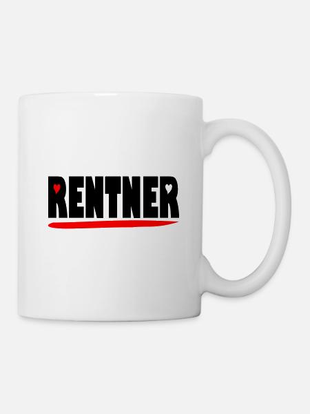 endlich Rentner - Tasse - Weiß
