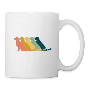 Golden Retriever Dog Retro - Mug - white - Right