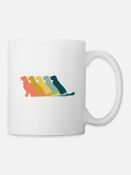 Golden Retriever Chien Rétro - Mug blanc - blanc