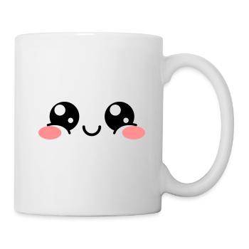 Eyes Kawaii Cute Gift Idea - Mug - white - Right