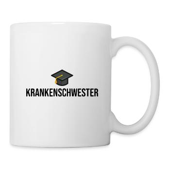 Krankenschwester Ausbildung Geschenkidee - Tasse - Weiß - Rechts