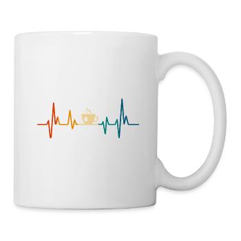 Ecg Heartbeat Graphic Tea Drinking Tea Lover Tea B - Tasse - Weiß - Rechts