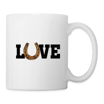 Love Horse Graphic Horse Lover Equestrian Rider Ho - Tasse - Weiß - Rechts
