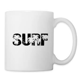 Surf Palms Surfing Surfers - Mug - white - Right