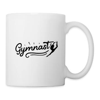 Retro Graphic Gymnast Gymnastics Acrobat Acrobatic - Tasse - Weiß - Rechts