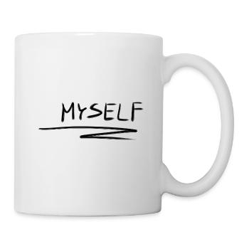 ich mich selbstliebe linie - Tasse - Weiß - Rechts
