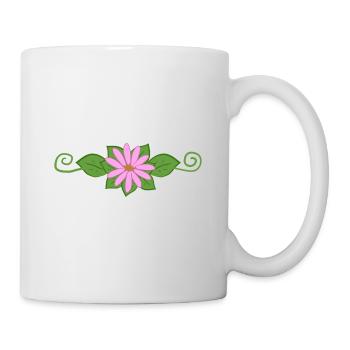 rosa blume natur pflanzen - Tasse - Weiß - Rechts
