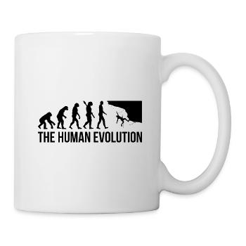 Evolution Graphic Climbing Climber Bouldering Boul - Tasse - Weiß - Rechts