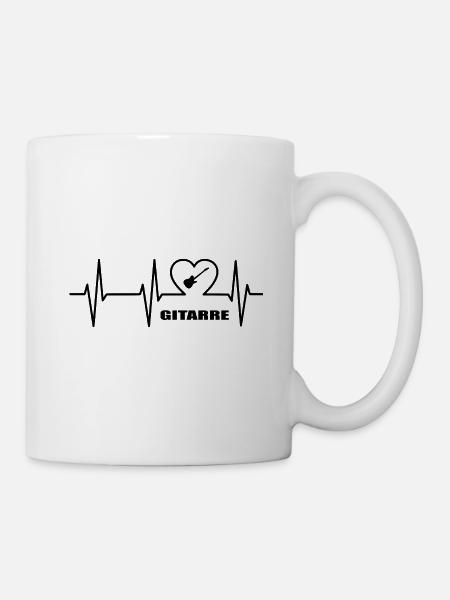 Gitarre - Tasse - Weiß