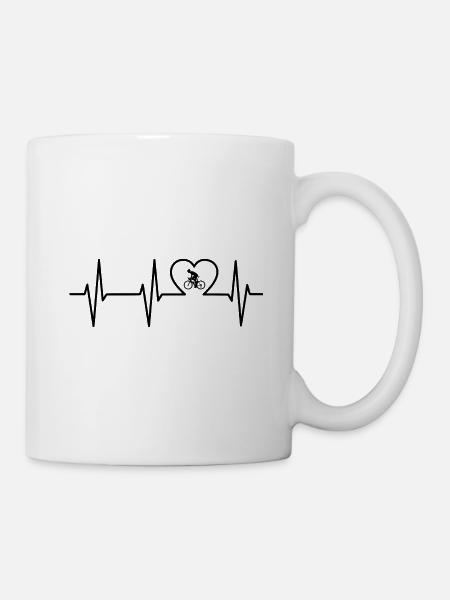 Fahrrad - Tasse - Weiß