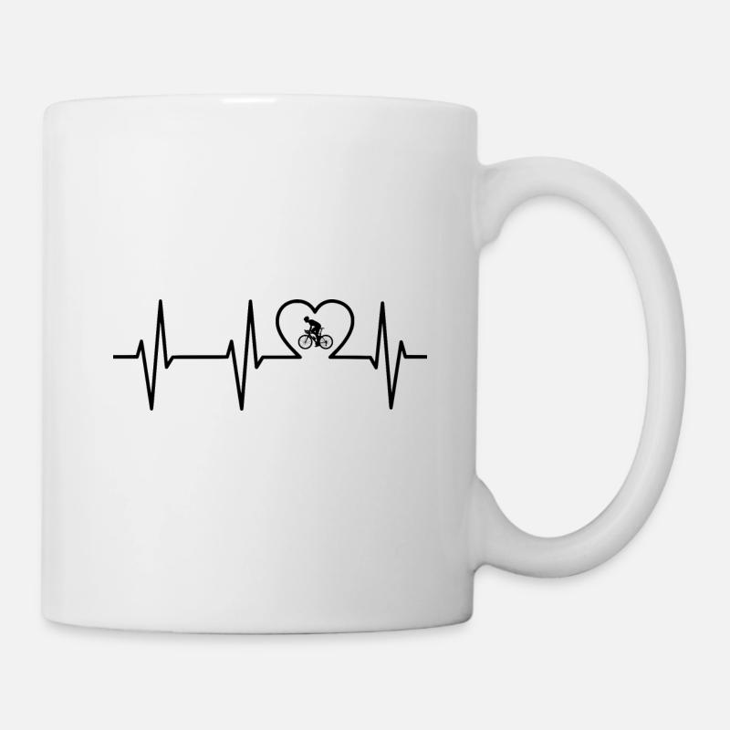 Fahrrad - Tasse - Weiß