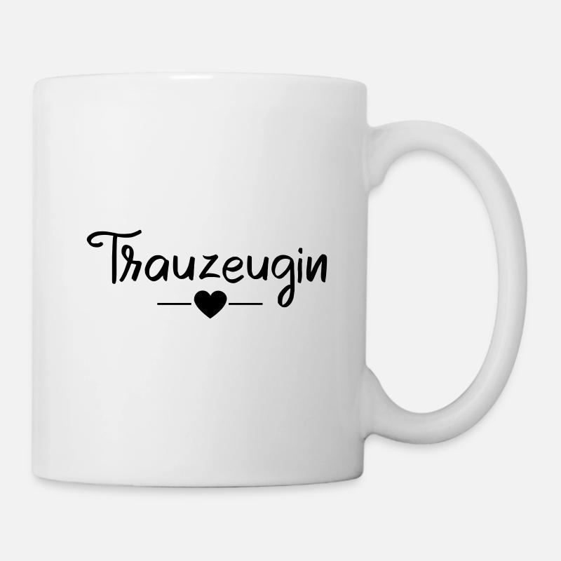 Team Braut-Trauzeugin! - Tasse - Weiß