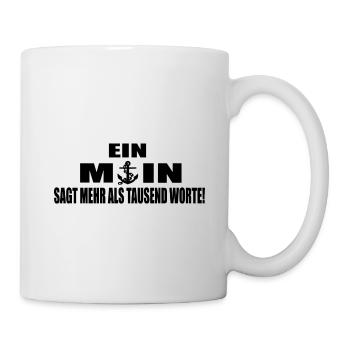 Moin - Tasse - Weiß - Rechts