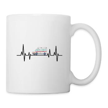 Heartbeat Ambulance Driver EMS Paramedic Drivers P - Mug - white - Right