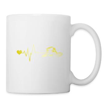 Chapeau de pêche Heartbeat Fishing - Mug blanc - blanc - Droite