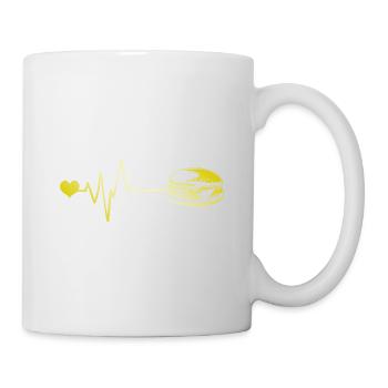 Burger Puls Herz Liebe - Tasse - Weiß - Rechts