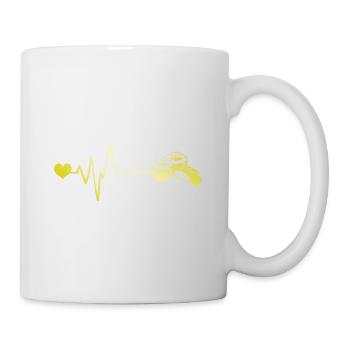 Sushi Herzschlag Puls - Tasse - Weiß - Rechts