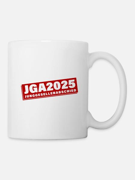 Junggesellen Abschied 2025 JGA - Tasse - Weiß