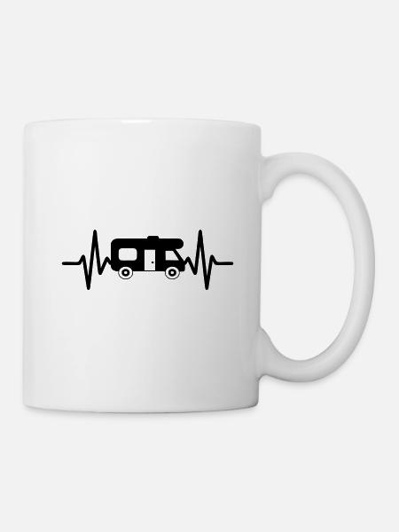Heartbeat Wohnmobil - Tasse - Weiß