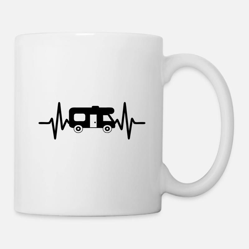 Heartbeat Wohnmobil - Tasse - Weiß