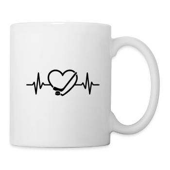 Kern-Eishockey - Tasse - Weiß - Rechts