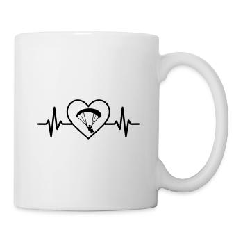 Paragliding Sport Paraglider Heart - Mug - white - Right