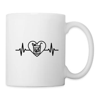 Mint Heart Glass Mojito - Mug - white - Right
