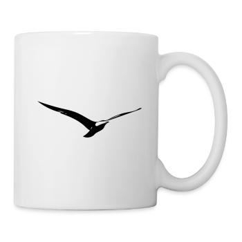 Vintage seagull in flight - Mug - white - Right
