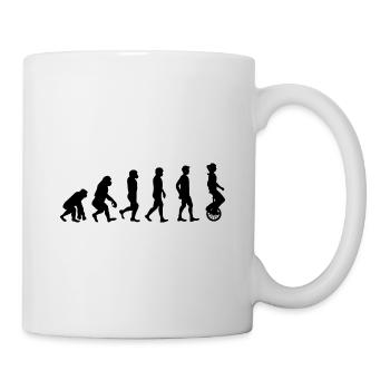 Monocycle évolution Cyclisme Monocyclisme Unicycle Ba - Mug blanc - blanc - Droite