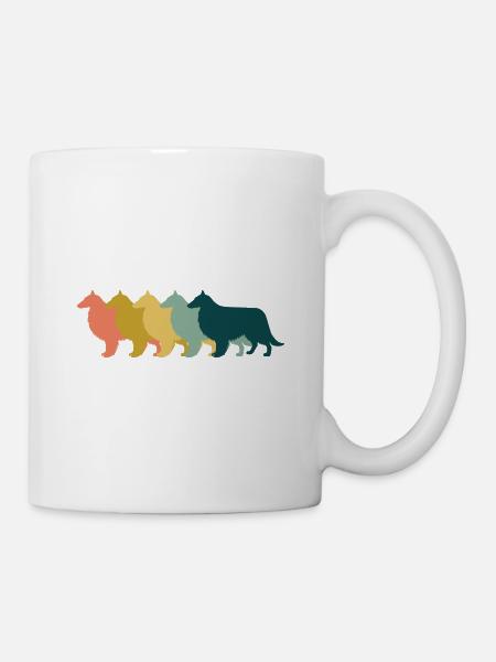 Shetland Sheepdog Rétro - Mug blanc - blanc