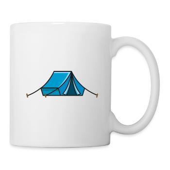 Tente - Mug blanc - blanc - Droite