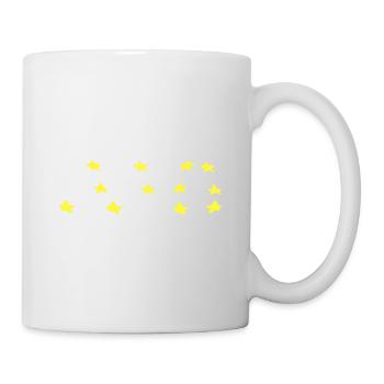 sterne symbol stern gelb - Tasse - Weiß - Rechts