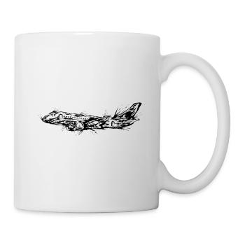 Flugzeug - Tasse - Weiß - Rechts