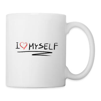 ich liebe mich selbstliebe herz - Tasse - Weiß - Rechts