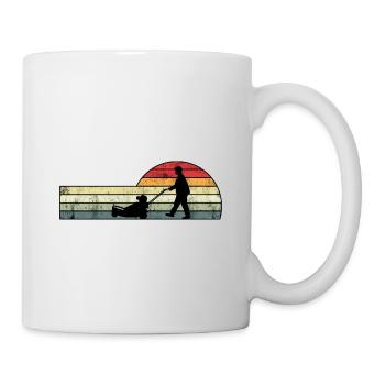 Retro Graphic Gardener Horticulturist Gardening La - Tasse - Weiß - Rechts