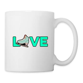 Love Graphic Ice Skating Figure Skater Ice Skater - Tasse - Weiß - Rechts