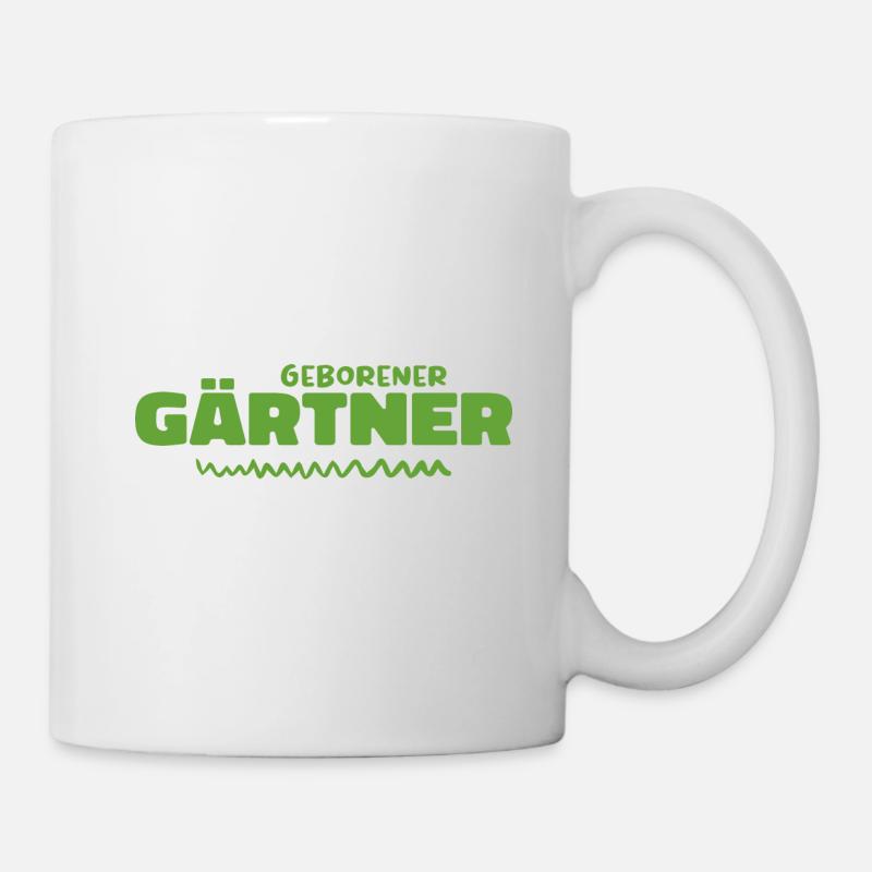 Geborener gärtner - Tasse - Weiß