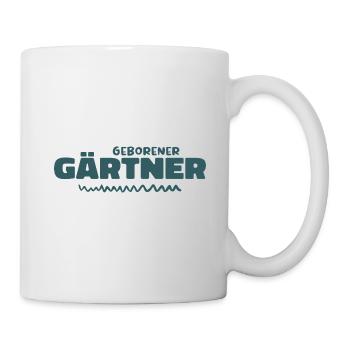 Geborener gärtner - Tasse - Weiß - Rechts