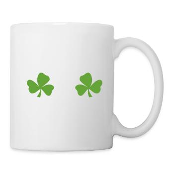 amusant pour les filles et les femmes pour célébrer la Saint-Patrick - Mug blanc - blanc - Droite